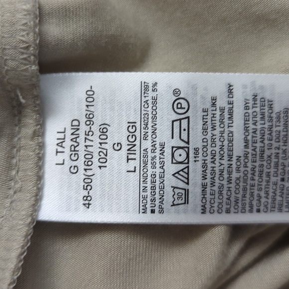 NWT sleeveless dress with front wrap, size L tall - Picture 6 of 7